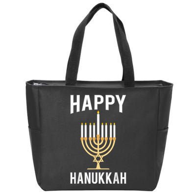 Happy Chrismukkah Hanukkah Zip Tote Bag