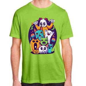 Halloween Cats Adult ChromaSoft Performance T-Shirt