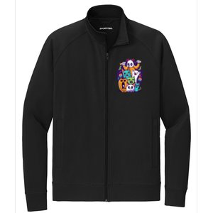 Halloween Cats Stretch Full-Zip Cadet Jacket