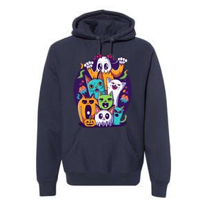 Halloween Cats Premium Hoodie