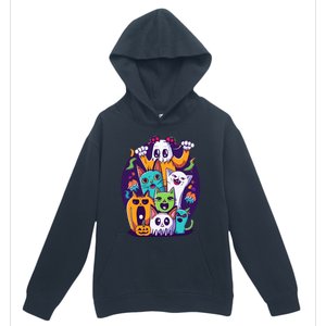 Halloween Cats Urban Pullover Hoodie