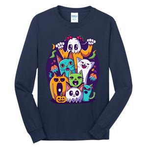 Halloween Cats Tall Long Sleeve T-Shirt