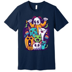 Halloween Cats Premium T-Shirt