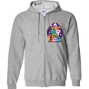 Halloween Cats Full Zip Hoodie