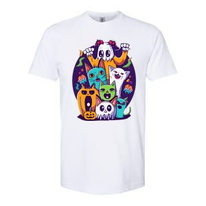 Halloween Cats Softstyle CVC T-Shirt