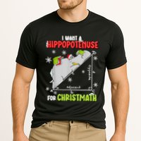 Hippopotamus Christmath Cooling Performance Crew T-Shirt