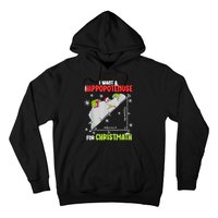 Hippopotamus Christmath Hoodie