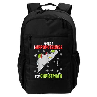 Hippopotamus Christmath Backpack