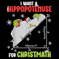 Hippopotamus Christmath Backpack
