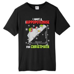 Hippopotamus Christmath Tall Fusion ChromaSoft Performance T-Shirt