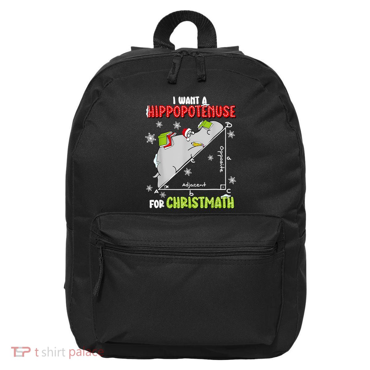 Hippopotamus Christmath 16 in Basic Backpack