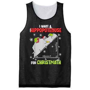 Hippopotamus Christmath Mesh Reversible Basketball Jersey Tank