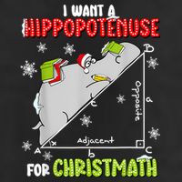 Hippopotamus Christmath 25L Jumbo Tote