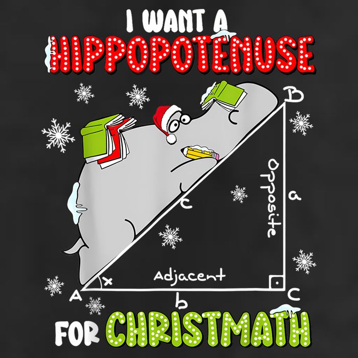 Hippopotamus Christmath 25L Jumbo Tote