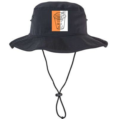 Half Coffee Half Rock & Roll Funny Music Quote Legacy Cool Fit Booney Bucket Hat