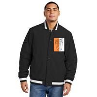 Half Coffee Half Rock & Roll Funny Music Quote Insulated Varsity Jacket