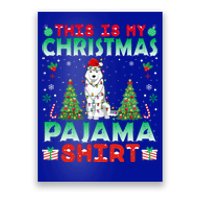 Husky Christmas Hat Pajama Gift Xmas Husky Lover Gift Poster