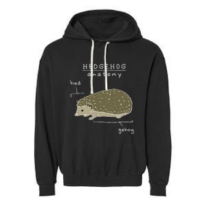 Hedgehog Cute Hedgehogs Garment-Dyed Fleece Hoodie