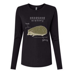 Hedgehog Cute Hedgehogs Womens Cotton Relaxed Long Sleeve T-Shirt