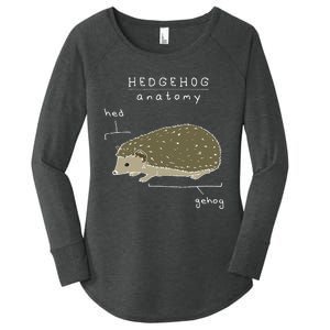 Hedgehog Cute Hedgehogs Women's Perfect Tri Tunic Long Sleeve Shirt