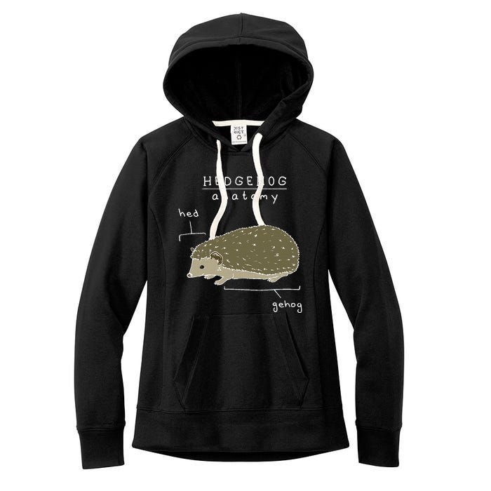 Hedgehog Cute Hedgehogs Women's Fleece Hoodie