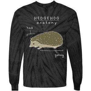 Hedgehog Cute Hedgehogs Tie-Dye Long Sleeve Shirt