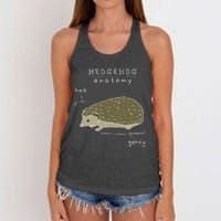 Hedgehog Cute Hedgehogs Women's Knotted Racerback Tank