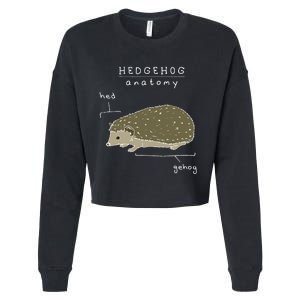 Hedgehog Cute Hedgehogs Cropped Pullover Crew