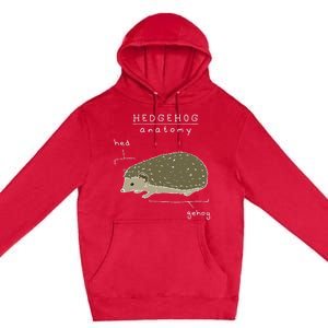 Hedgehog Cute Hedgehogs Premium Pullover Hoodie