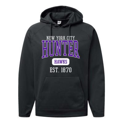 Hunter College Hawks Est. Date Performance Fleece Hoodie