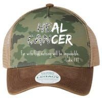 He Can Heal Cancer Christian / Zebra Print Rare Cancers Legacy Tie Dye Trucker Hat