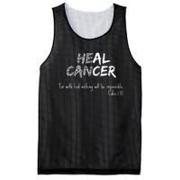 He Can Heal Cancer Christian / Zebra Print Rare Cancers Mesh Reversible Basketball Jersey Tank