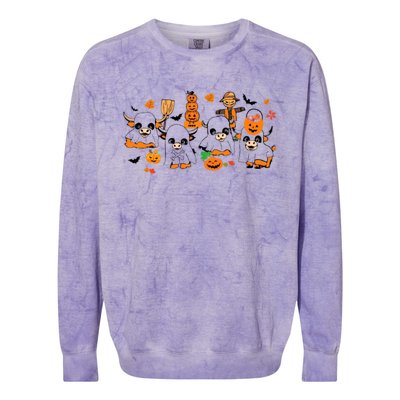 Highland Cow Halloween Fall Western Halloween Colorblast Crewneck Sweatshirt