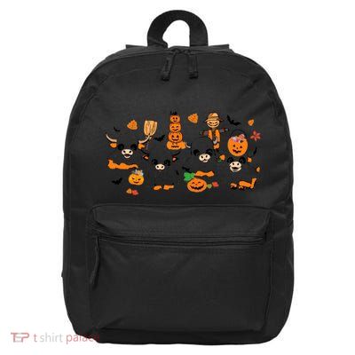 Highland Cow Halloween Fall Western Halloween 16 in Basic Backpack