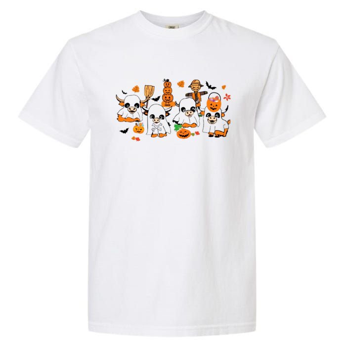 Highland Cow Halloween Fall Western Halloween Garment-Dyed Heavyweight T-Shirt