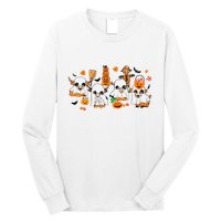 Highland Cow Halloween Fall Western Halloween Long Sleeve Shirt