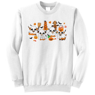 Highland Cow Halloween Fall Western Halloween Sweatshirt