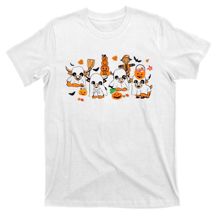 Highland Cow Halloween Fall Western Halloween T-Shirt