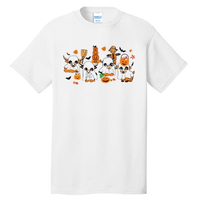 Highland Cow Halloween Fall Western Halloween Tall T-Shirt