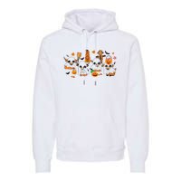 Highland Cow Halloween Fall Western Halloween Premium Hoodie