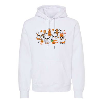 Highland Cow Halloween Fall Western Halloween Premium Hoodie