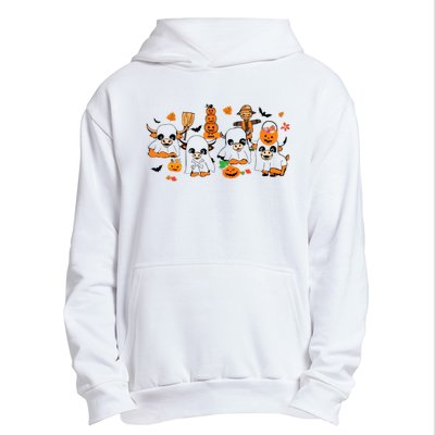 Highland Cow Halloween Fall Western Halloween Urban Pullover Hoodie