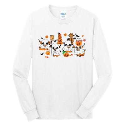 Highland Cow Halloween Fall Western Halloween Tall Long Sleeve T-Shirt