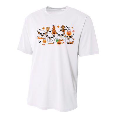 Highland Cow Halloween Fall Western Halloween Performance Sprint T-Shirt