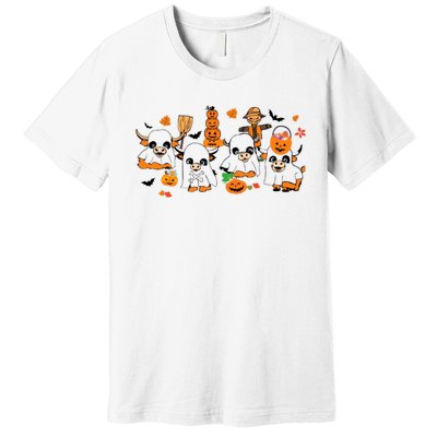 Highland Cow Halloween Fall Western Halloween Premium T-Shirt