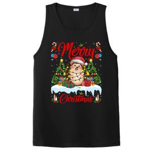 Hedgehog Christmas Hedgehog Xmas Tree Lighting Santa Hat PosiCharge Competitor Tank