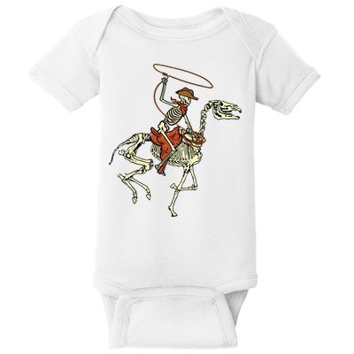 Halloween Cowboy Horse Skeleton Costume Boy Baby Bodysuit