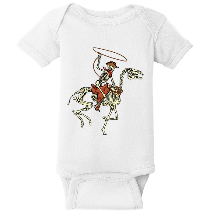 Halloween Cowboy Horse Skeleton Costume Boy Baby Bodysuit