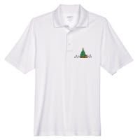 Heartbeat Christmas Holiday Men's Origin Performance Piqué Polo