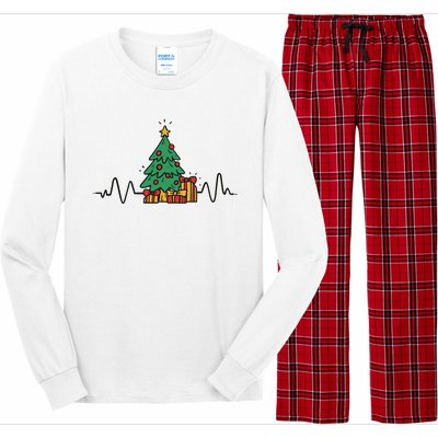 Heartbeat Christmas Holiday Long Sleeve Pajama Set